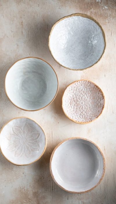 el yapımı beyaz seramik kaseler 5 el yapımı beyaz seramik kaseler 5