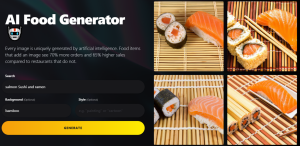 Lunchbox’a tarif edilen somon sushi ve ramen tasarımı.